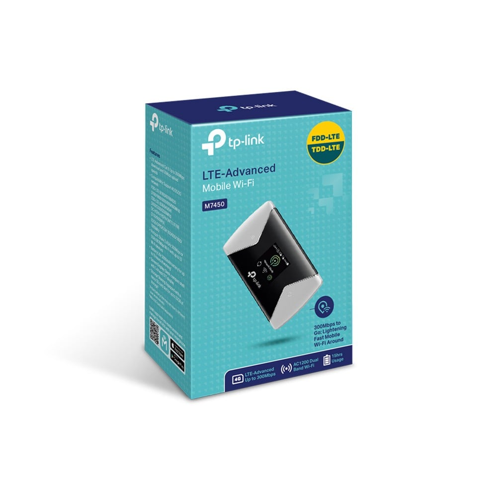 TP-LINK M7450 – Router portabil TP-Link M7450, Dual-Band, 300Mbps, 4G LTE - TP-LINK M7450 Router portabil TP-Link M7450, Dual-Band, 300Mbps, 4G LTE - TP-LINK M7450 – TP-LINK M7450