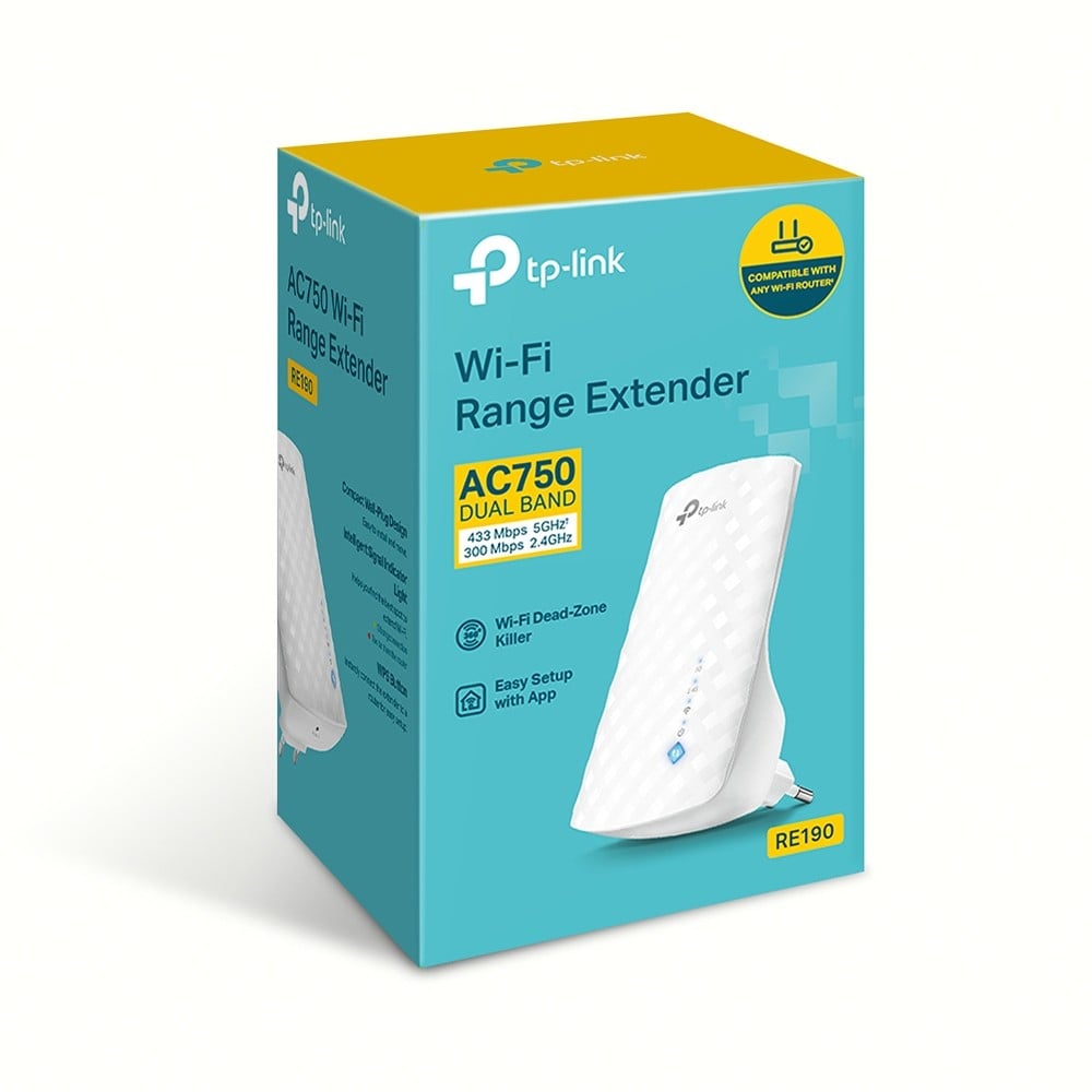 Range Extender Wi-Fi 5, AC750 Dual-Band - TP-Link RE190