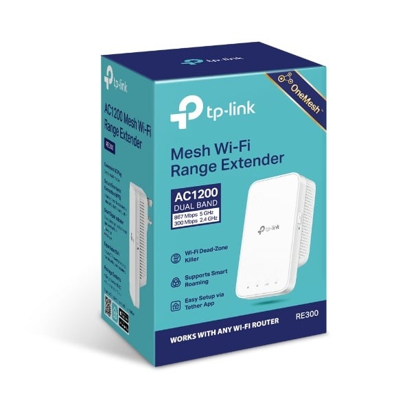Range Extender Wi-Fi 5, AC1200 Dual-Band - TP-Link RE300