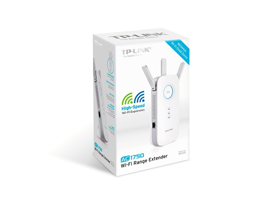 Range Extender Wi-Fi 5, AC1750 Dual-Band, 1 x RJ45 Gigabit - TP-Link RE450