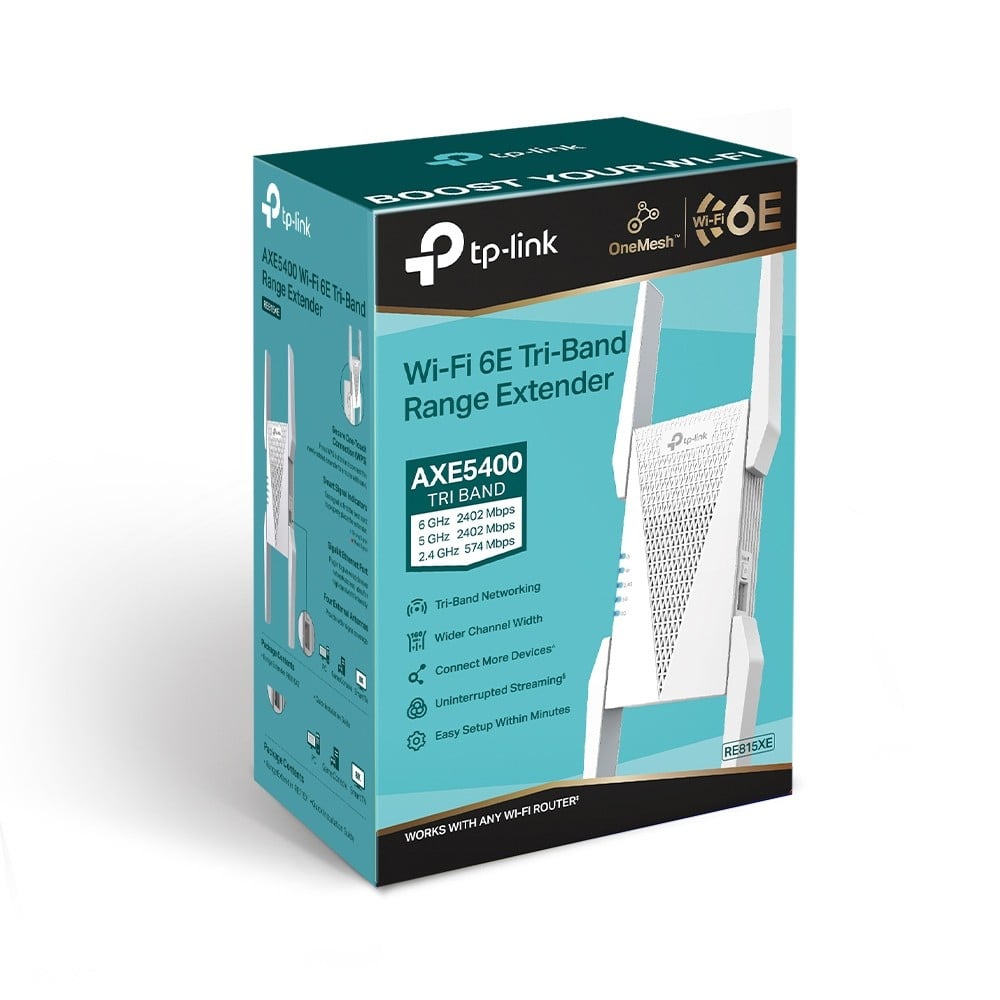 Wireless Range Extender TP-LINK RE815XE AXE5400, Tri Band - TP-LINK RE815XE