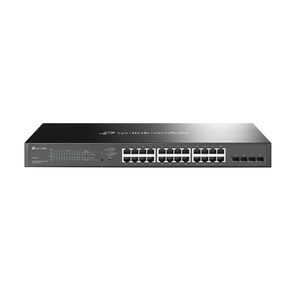 Switch 24 porturi PoE RJ45 1G, 4 x SFP 1G, L2 Management, 1U - TP-Link Omada SG2428P