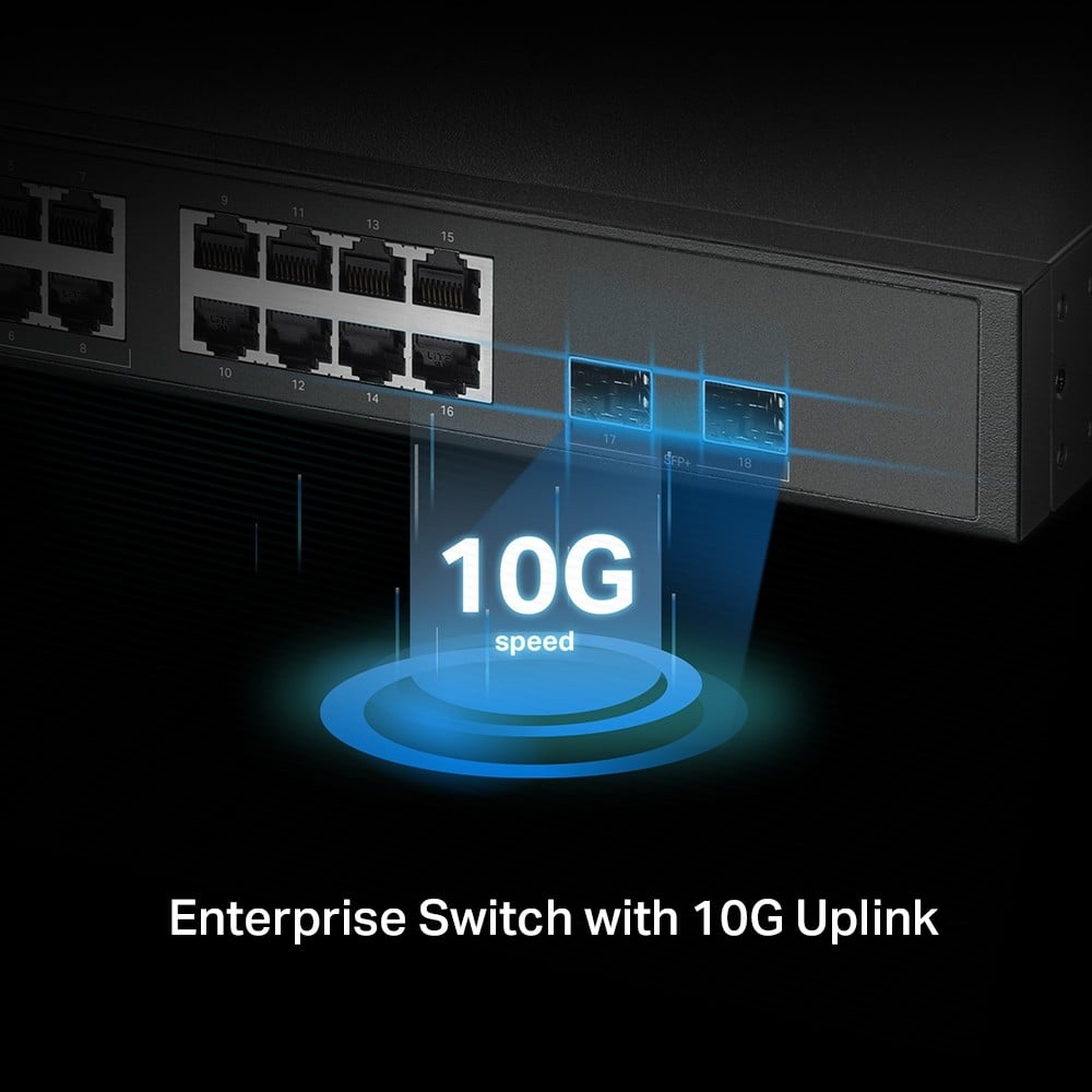 SG3218XP-M2 | TP-LINK | Switch 8 porturi PoE RJ45 2.5G, 8 x RJ45 2.5G, 2 x SFP+ 10G, L2 Management, 1U - TP-Link Omada SG3218XP-M2 Switch 8 porturi PoE RJ45 2.5G, 8 x RJ45 2.5G, 2 x SFP+ 10G, L2 Management, 1U - TP-Link Omada SG3218XP-M2