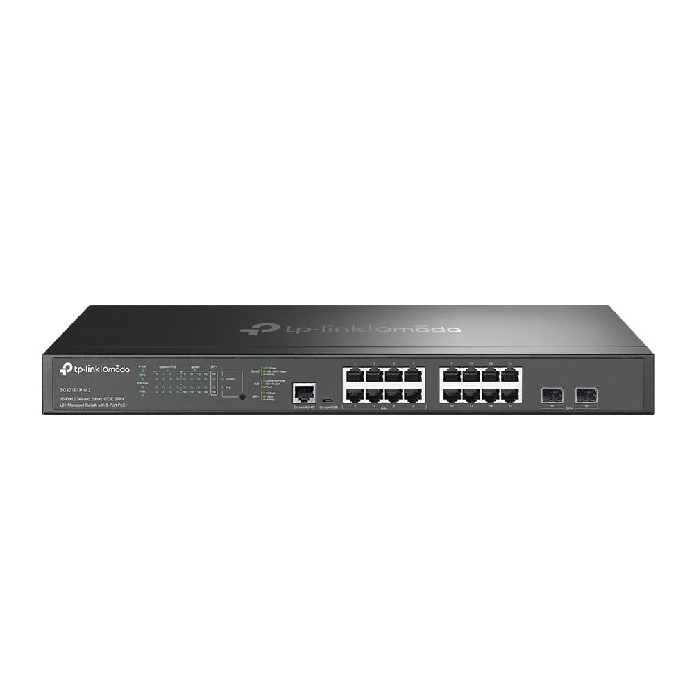 SG3218XP-M2 | TP-LINK | Switch 8 porturi PoE RJ45 2.5G, 8 x RJ45 2.5G, 2 x SFP+ 10G, L2 Management, 1U - TP-Link Omada SG3218XP-M2 Switch 8 porturi PoE RJ45 2.5G, 8 x RJ45 2.5G, 2 x SFP+ 10G, L2 Management, 1U - TP-Link Omada SG3218XP-M2