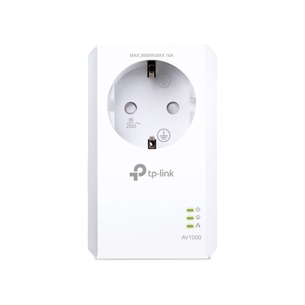 TP-LINK TL-PA7017P – Powerline AV1000, Passthrough, 1 x RJ45 Gigabit - TP-Link TL-PA7017P Powerline AV1000, Passthrough, 1 x RJ45 Gigabit - TP-Link TL-PA7017P – TP-LINK TL-PA7017P