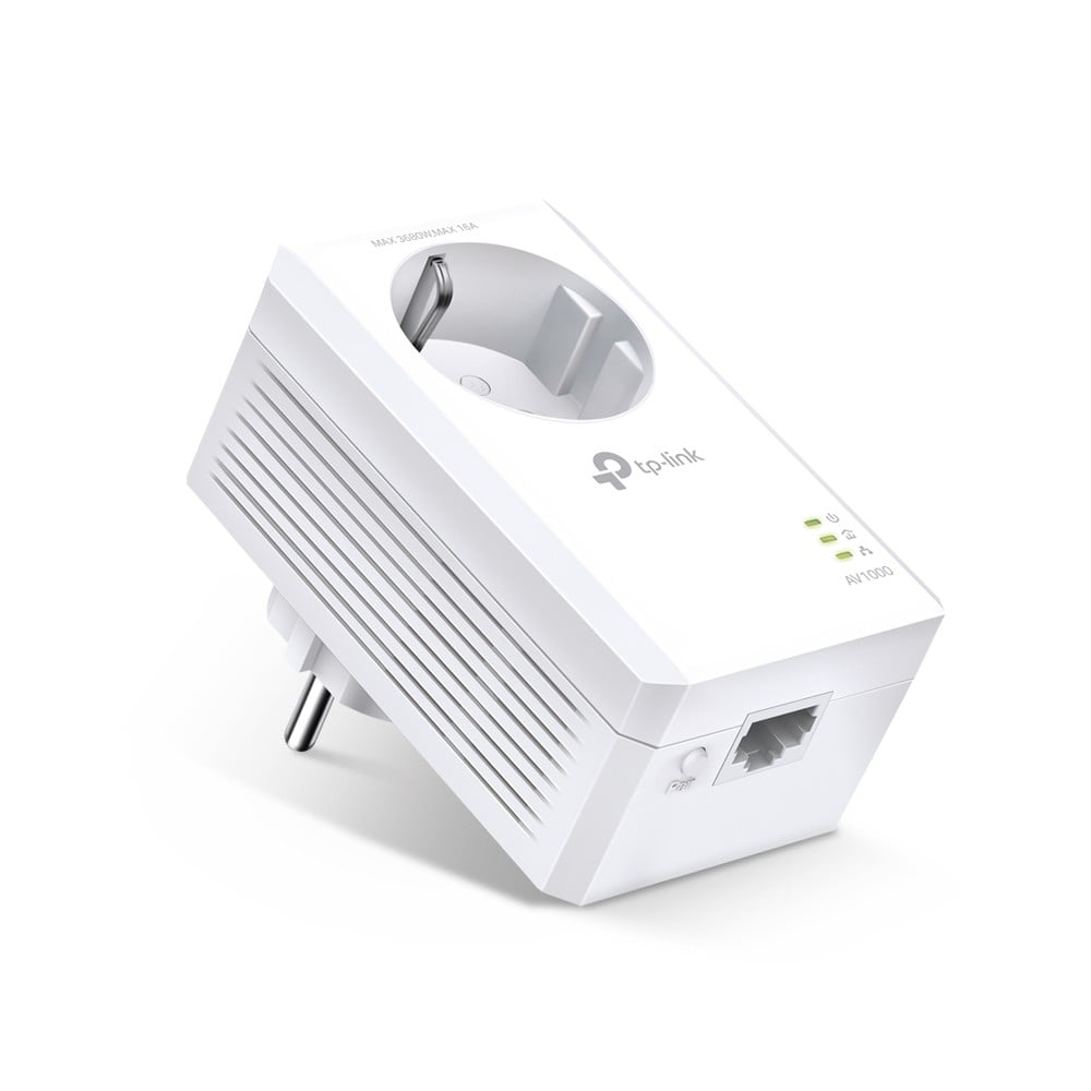 TP-LINK TL-PA7017P – Powerline AV1000, Passthrough, 1 x RJ45 Gigabit - TP-Link TL-PA7017P Powerline AV1000, Passthrough, 1 x RJ45 Gigabit - TP-Link TL-PA7017P – TP-LINK TL-PA7017P