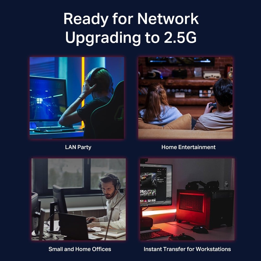 Switch 8 porturi RJ45 2.5G, Unmanaged - TP-Link TL-SG108-M2 – TP-LINK TL-SG108-M2