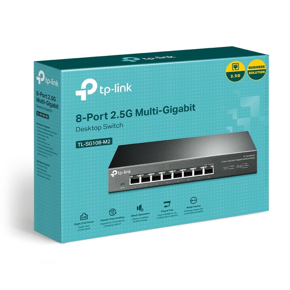 Switch 8 porturi RJ45 2.5G, Unmanaged - TP-Link TL-SG108-M2 – TP-LINK TL-SG108-M2
