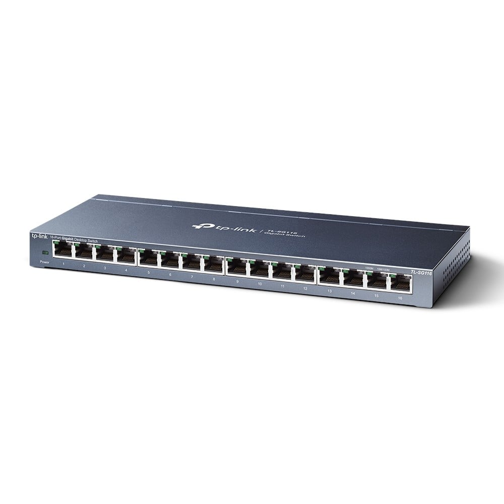 Switch 16 porturi RJ45 Gigabit, Unmanaged - TP-Link TL-SG116 – TP-LINK TL-SG116