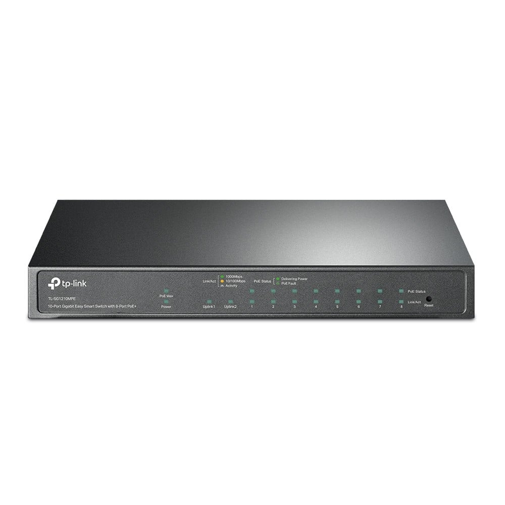 TL-SG1210MPE | TP-LINK | Switch 8 porturi PoE+ Gigabit, 1 x RJ45 Gigabit, 1 x Combo SFP/RJ45 Gigabit, Managed - TP-Link TL-SG1210MPE Switch 8 porturi PoE+ Gigabit, 1 x RJ45 Gigabit, 1 x Combo SFP/RJ45 Gigabit, Managed - TP-Link TL-SG1210MPE