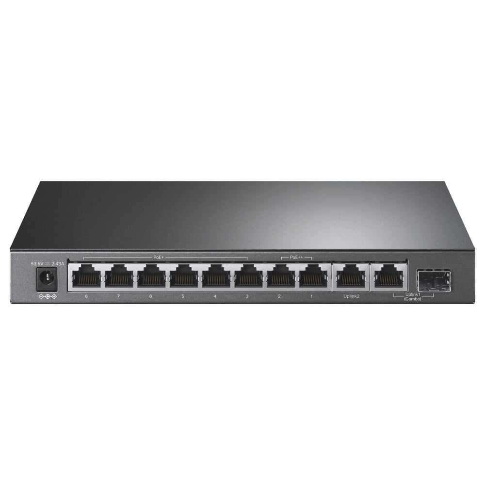 Switch 2 x RJ45 1G PoE++, 6 x RJ45 1G PoE+, 1 x RJ45 1G, 1 x combo RJ45/SFP 1G, Unmanaged - TP-Link TL-SG1210PP – TP-LINK TL-SG1210PP