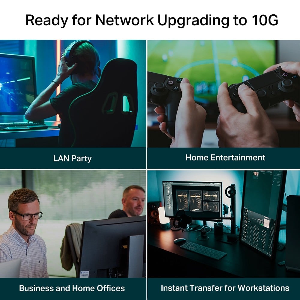 Switch 5 porturi RJ45 10G, Unmanaged, 1U - TP-Link TL-SX105 – TP-LINK TL-SX105