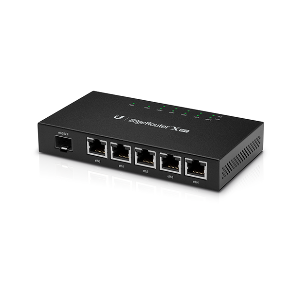 Ubiquiti EdgeRouter X SFP router gigabit 5-porturi + port SFP Negru – Ubiquiti ER-X-SFP