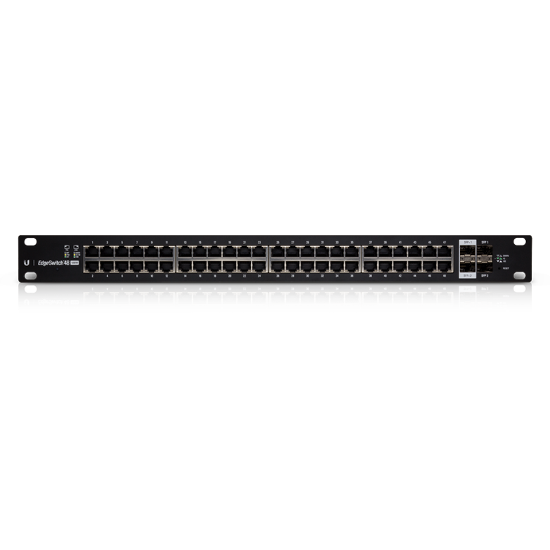 Ubiquiti Networks ES-48-500W switch-uri Gestionate L2/L3 Gigabit Ethernet (10/100/1000) Power over Ethernet (PoE) Suport 1U Negru