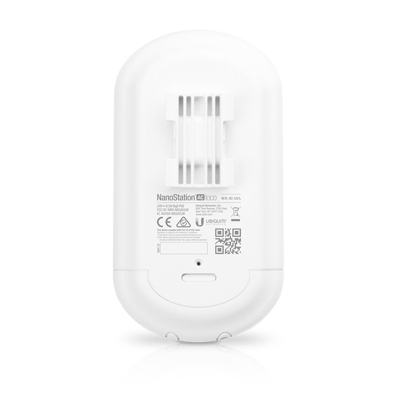 Ubiquiti LOCO5AC-5 Networks NanoStation 5AC Loco 450 Mbit/s Alb Power over Ethernet (PoE) Suport