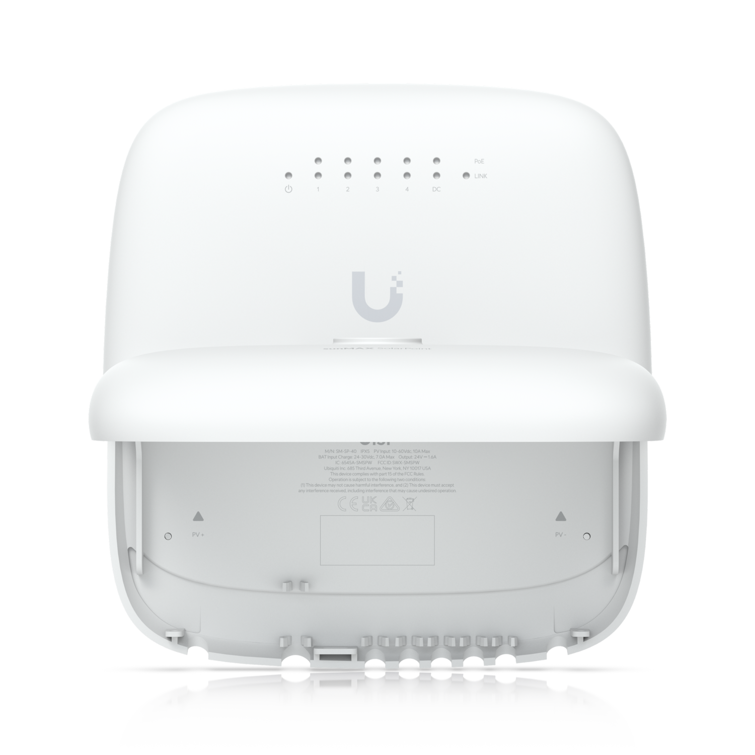 Ubiquiti SM-SP-40 Networks SunMAX SolarPoint router wireless Fast Ethernet Bandă unică (2.4 GHz) 4G Alb