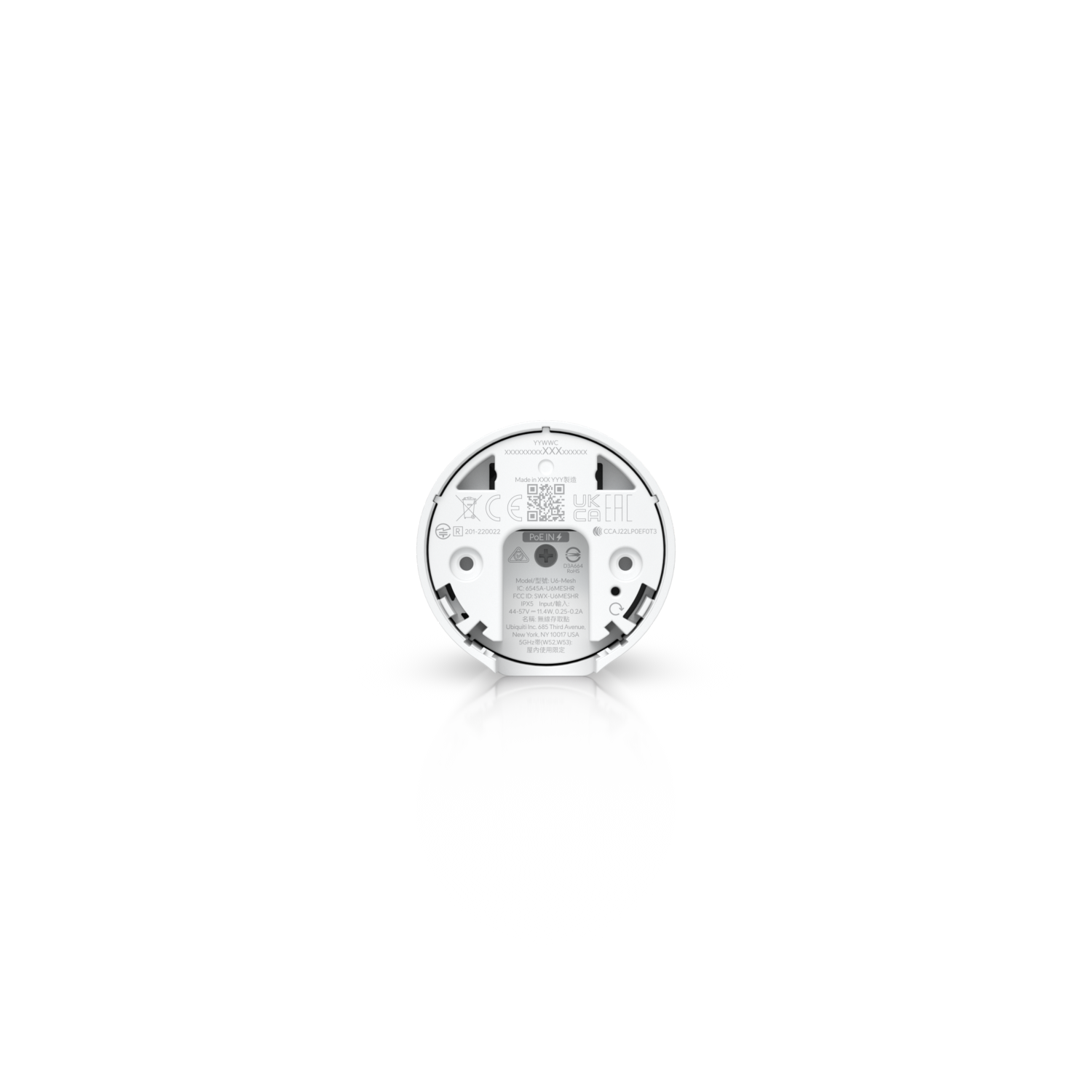 Ubiquiti Networks U6-Mesh 4800 Mbit/s Alb Power over Ethernet (PoE) Suport