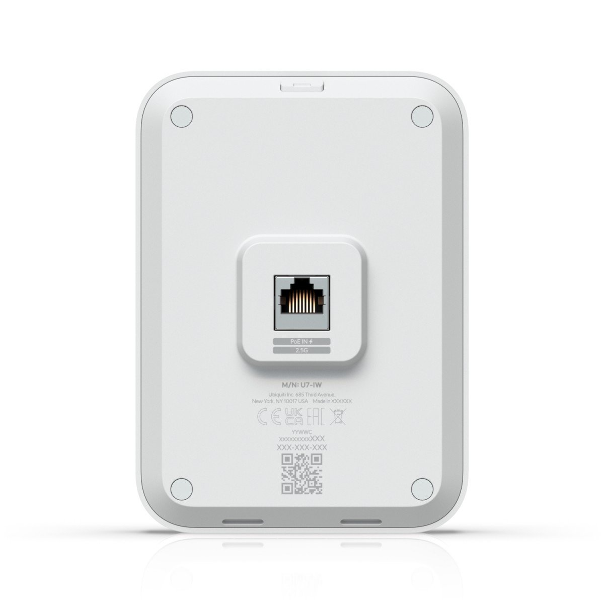 Ubiquiti UniFi U7 In-Wall – Punct de acces Wi-Fi 7 4300 Mbps, montaj perete, PoE, Dual Band, Alb – Ubiquiti U7-IW