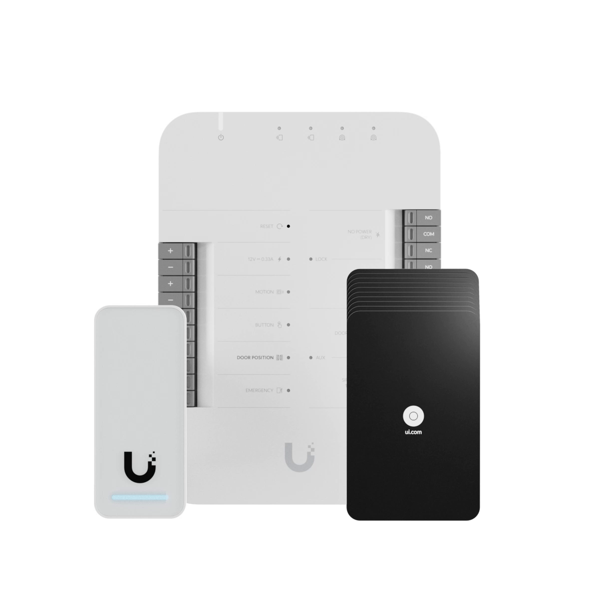 Ubiquiti UniFi Access G2 Starter Kit – Sistem complet control acces cu cititoare, hub și accesorii, Negru/Argintiu – Ubiquiti UA-G2-SK
