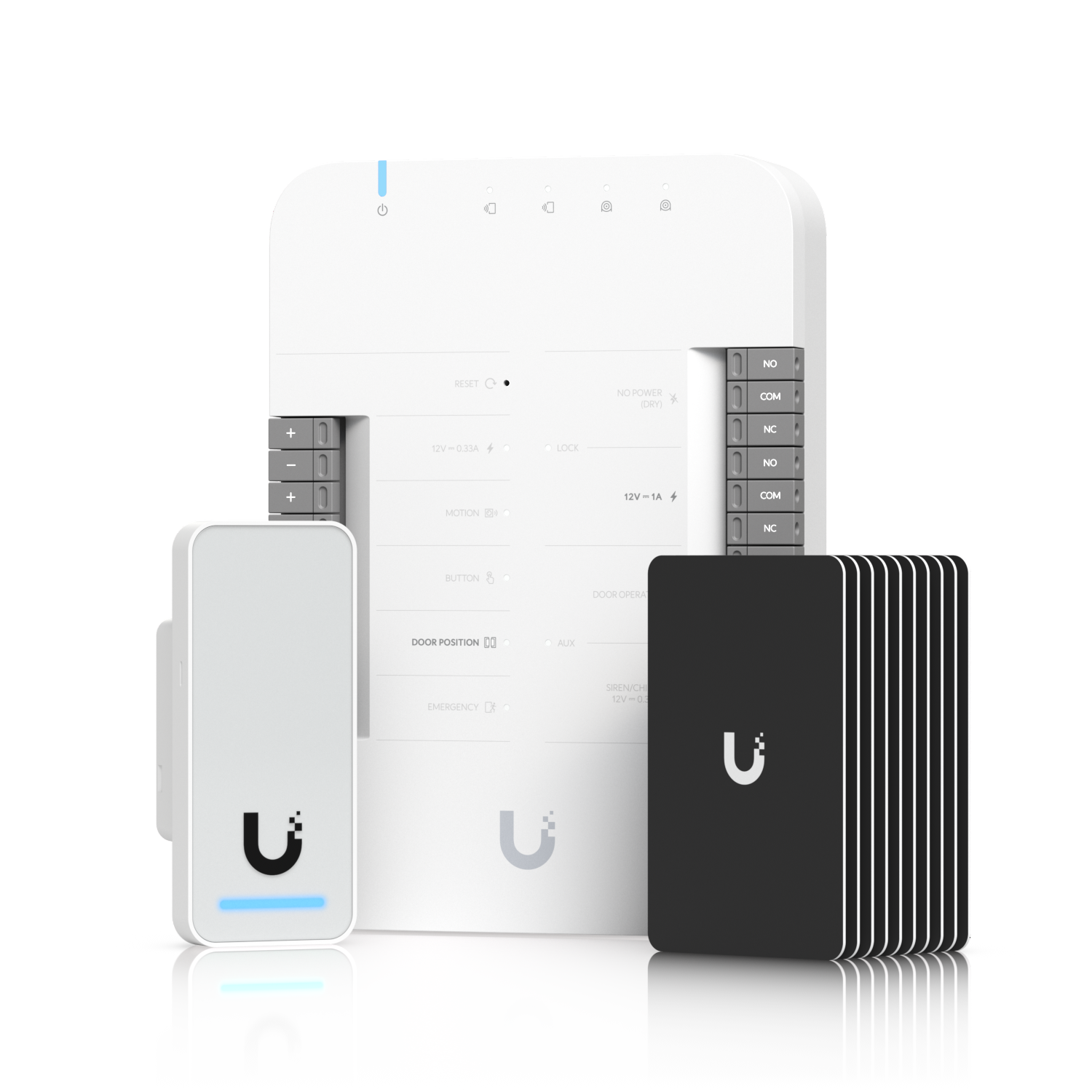 Ubiquiti UniFi Access G2 Starter Kit – Sistem complet control acces cu cititoare, hub și accesorii, Negru/Argintiu – Ubiquiti UA-G2-SK