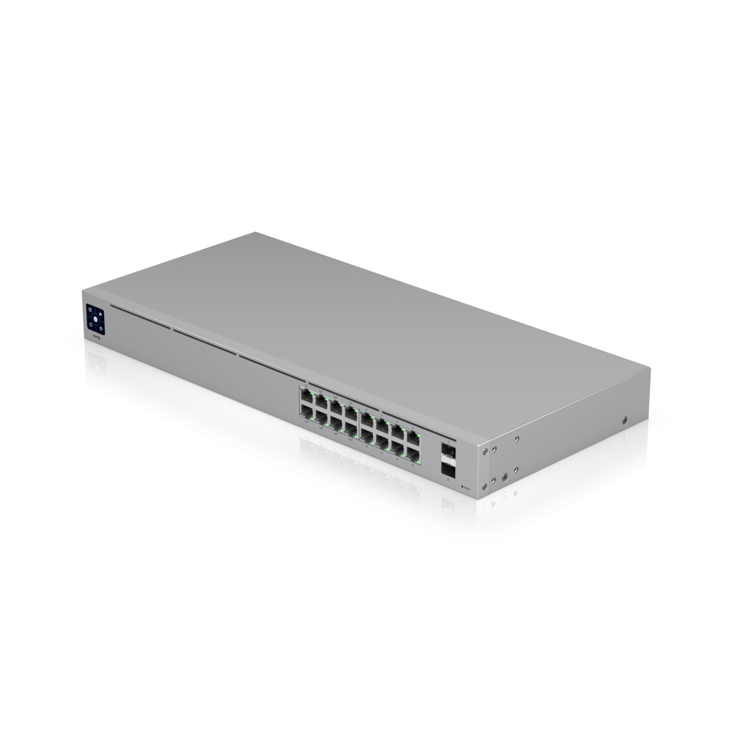Ubiquiti USW-16-POE Networks UniFi 16-Port PoE Gestionate L2/L3 Gigabit Ethernet (10/100/1000) Power over Ethernet (PoE) Suport 1U Argint