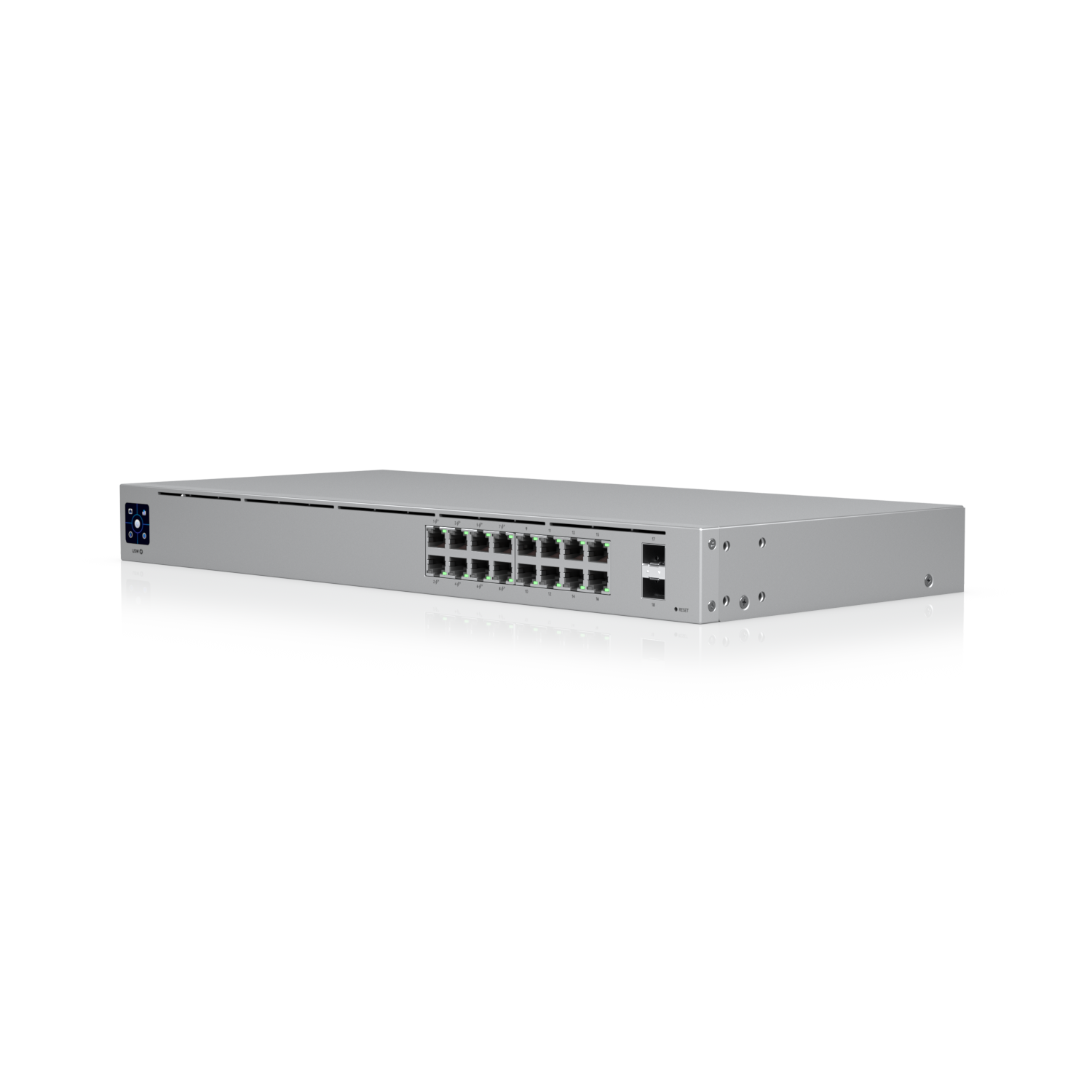Ubiquiti USW-16-POE Networks UniFi 16-Port PoE Gestionate L2/L3 Gigabit Ethernet (10/100/1000) Power over Ethernet (PoE) Suport 1U Argint