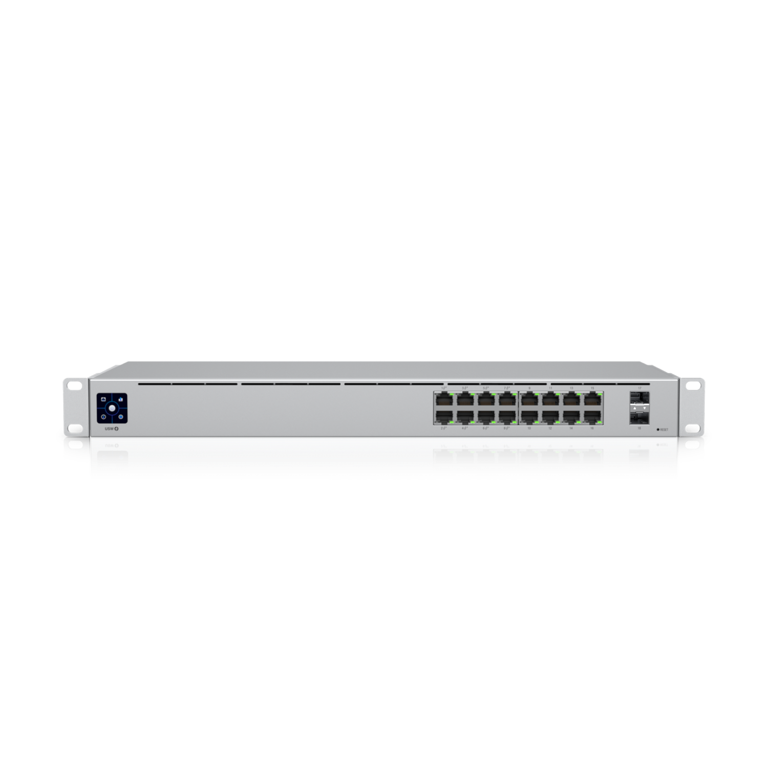 Ubiquiti USW-16-POE Networks UniFi 16-Port PoE Gestionate L2/L3 Gigabit Ethernet (10/100/1000) Power over Ethernet (PoE) Suport 1U Argint
