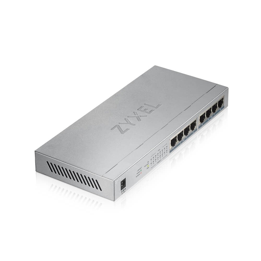 Zyxel GS1008HP Fara management Gigabit Ethernet (10/100/1000) Power over Ethernet (PoE) Suport Gri
