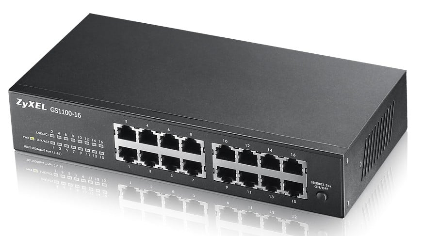 Zyxel GS1100-16 Fara management Gigabit Ethernet (10/100/1000)