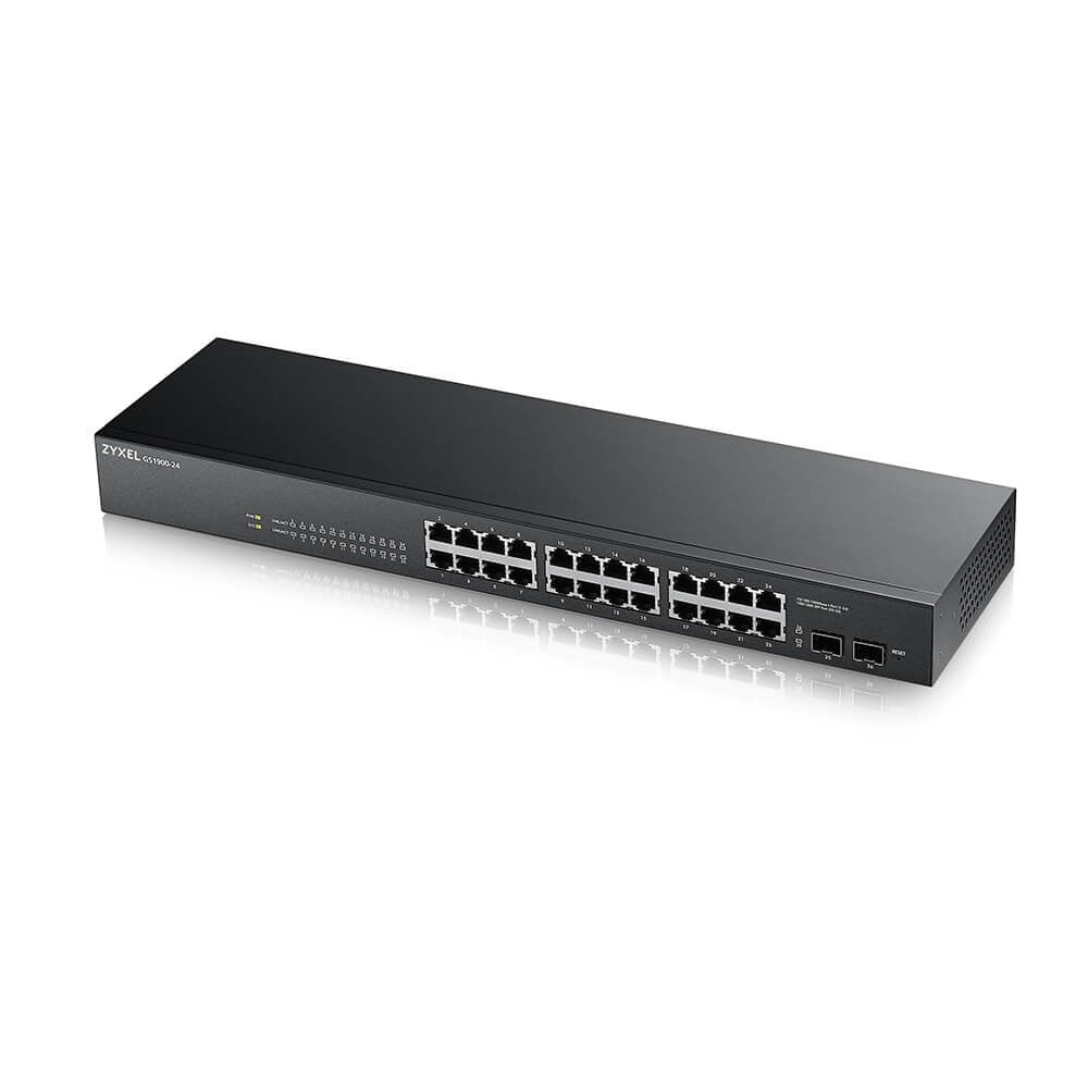 Zyxel GS-1900-24 v2 Gestionate L2 Gigabit Ethernet (10/100/1000) 1U Negru