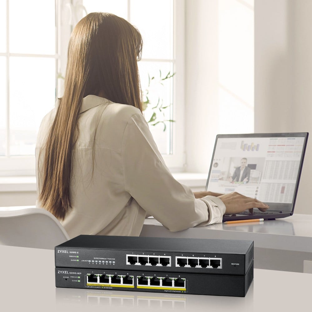 ZyXEL GS1915-8-EU0101F – Zyxel GS1915-8 Gestionate L2 Gigabit Ethernet (10/100/1000) Negru Zyxel GS1915-8 Gestionate L2 Gigabit Ethernet (10/100/1000) Negru – ZyXEL GS1915-8-EU0101F