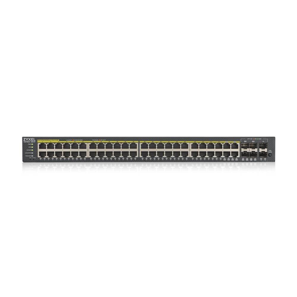 Zyxel GS1920-48HPV2 Gestionate Gigabit Ethernet (10/100/1000) Power over Ethernet (PoE) Suport Negru – ZyXEL GS192048HPV2-EU0101F