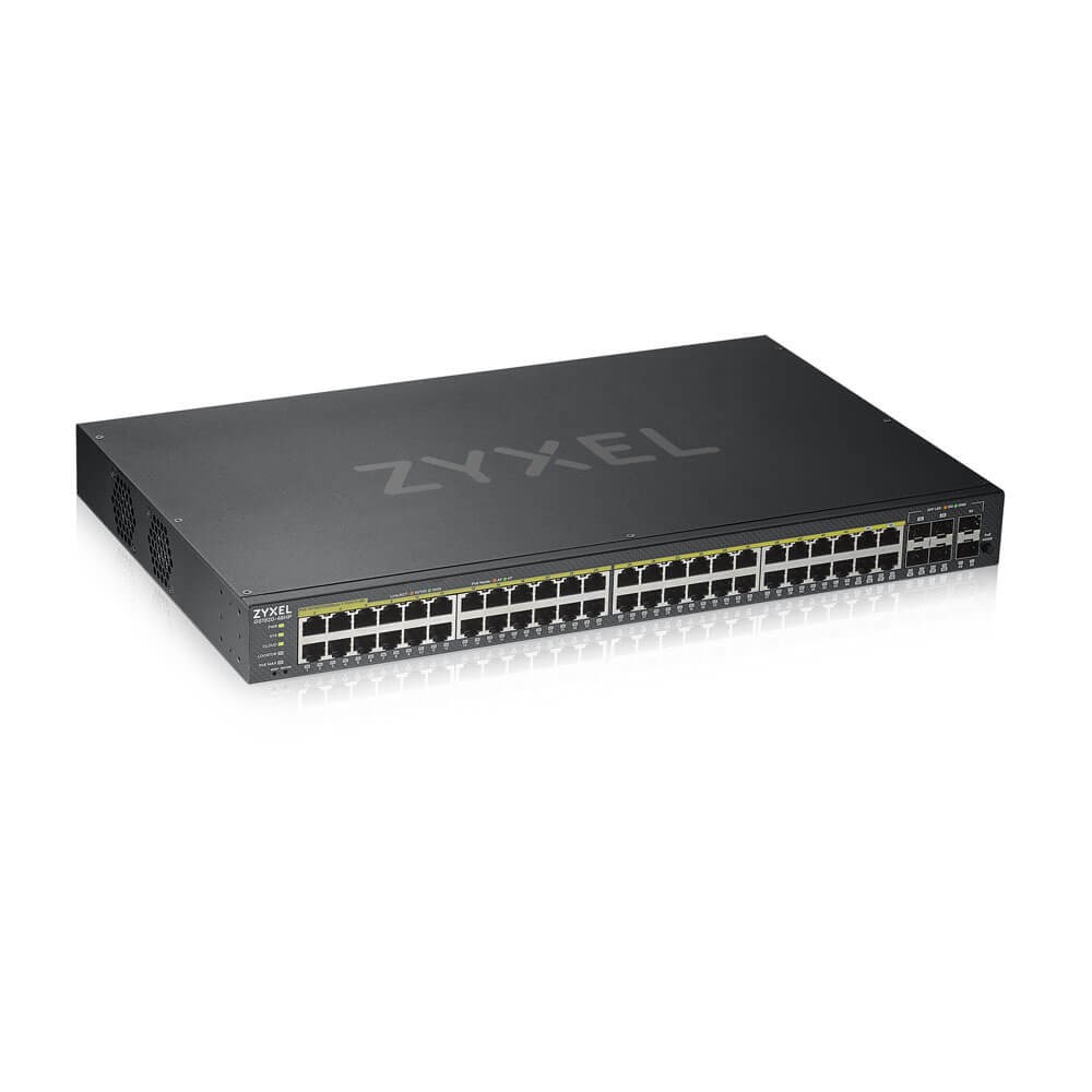 Zyxel GS1920-48HPV2 Gestionate Gigabit Ethernet (10/100/1000) Power over Ethernet (PoE) Suport Negru – ZyXEL GS192048HPV2-EU0101F