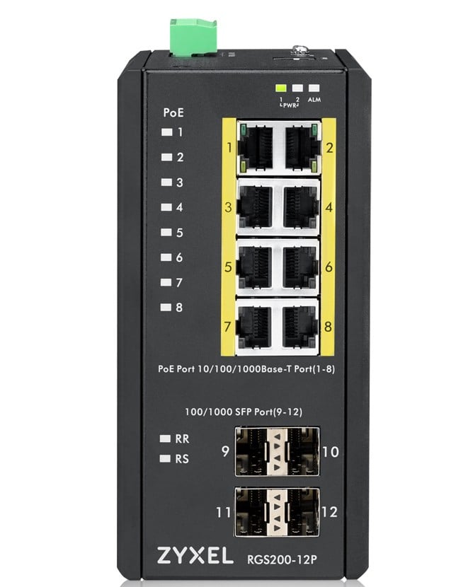 ZyXEL RGS200-12P-ZZ0101F – Zyxel RGS200-12P Gestionate L2 Gigabit Ethernet (10/100/1000) Power over Ethernet (PoE) Suport Negru Zyxel RGS200-12P Gestionate L2 Gigabit Ethernet (10/100/1000) Power over Ethernet (PoE) Suport Negru – ZyXEL RGS200-12P-ZZ0101F