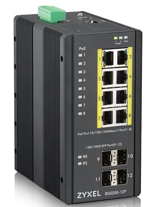ZyXEL RGS200-12P-ZZ0101F – Zyxel RGS200-12P Gestionate L2 Gigabit Ethernet (10/100/1000) Power over Ethernet (PoE) Suport Negru Zyxel RGS200-12P Gestionate L2 Gigabit Ethernet (10/100/1000) Power over Ethernet (PoE) Suport Negru – ZyXEL RGS200-12P-ZZ0101F