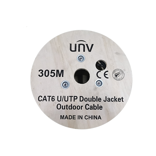 Cablu UTP DE EXTERIOR, cat 6E, CUPRU 100%, tambur 305 metri - UNV  CAB-LC3110B-E-IN