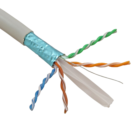 Cablu FTP, cat 6, CUPRU 100%, manta LSZH 305m  - ELAN ELN-FTP-6-CU