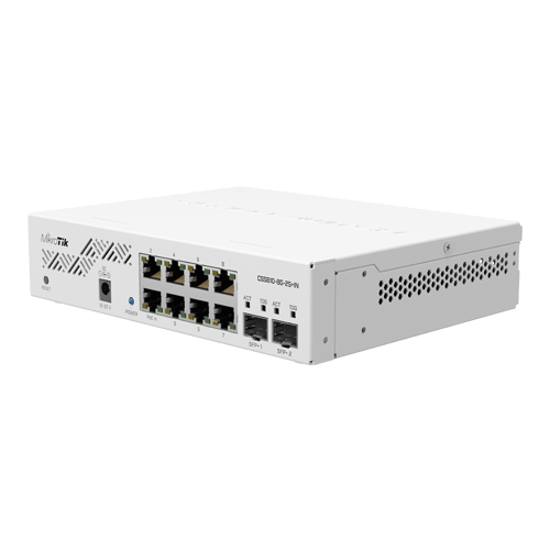 Smart Switch, 8 x Gigabit, 2 x SFP+ 10Gbps - Mikrotik CSS610-8G-2S+IN