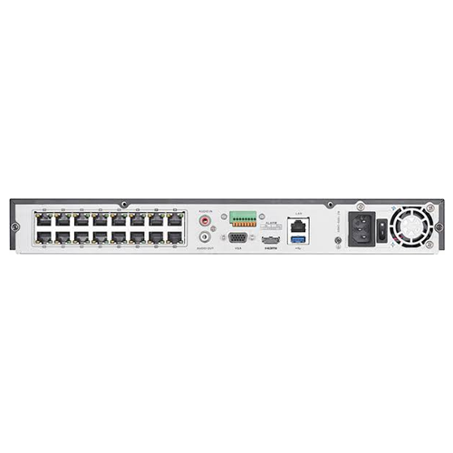 NVR 4K AcuSense 16 canale 12MP, 16 porturi PoE - HIKVISION DS-7616NXI-I2-16P-S