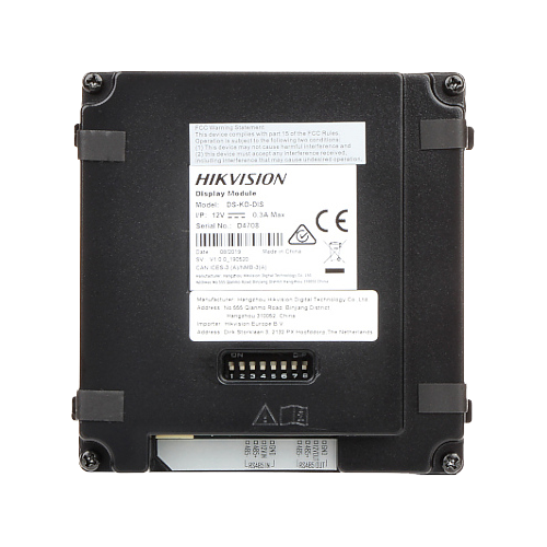 Modul afisaj LCD TFT pentru Interfon modular - HIKVISION DS-KD-DIS