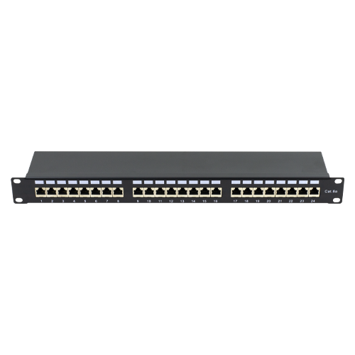 Patch Panel 1U, FTP cat6A, 24 porturi RJ45 - ASYTECH Networking ASY-PP-FTP6A-24