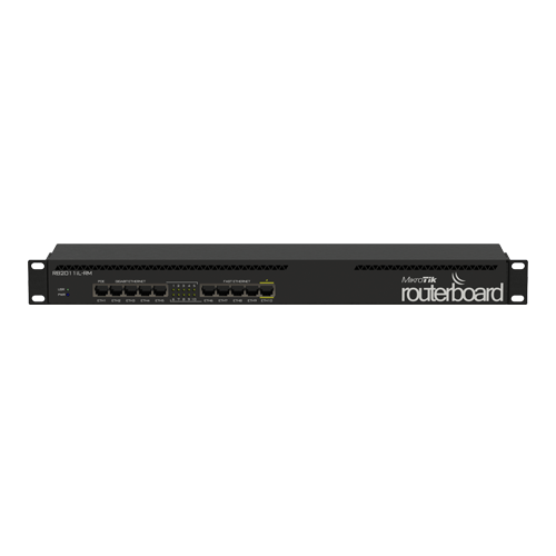 Router 5 x Fast Ethernet, 5 x Gigabit, 1 x PoE, RouterOS L4, 1U - Mikrotik RB2011iL-RM