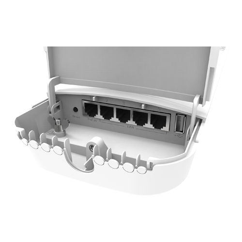 OmniTIK 5 ac, 2 antene 7.5dBi 5GHz, 802.11an/ac, 5 x Gigabit LAN, PoE - MikroTik RBOmniTikG-5HacD