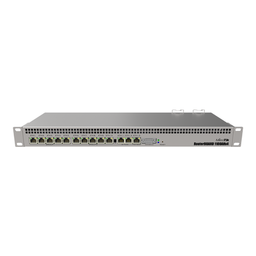 Router 13 x Gigabit, RouterOS L6, 1U, Dual PSU - MikroTik RB1100x4