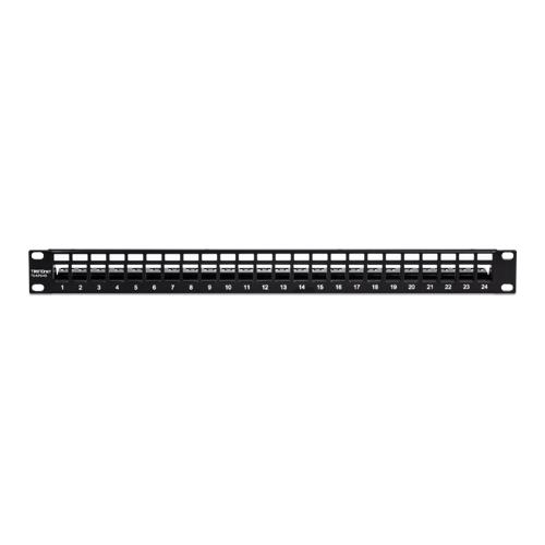 Patch Panel ecranat 24 porturi blank keystone 1U - TRENDnet TC-KP24S