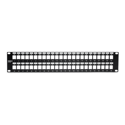 Patch Panel 48 porturi blank keystone 2U - TRENDnet TC-KP48