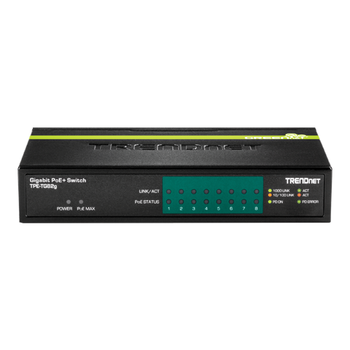 Switch 8 porturi Gigabit PoE/PoE+ 61W - TRENDnet TPE-TG82G