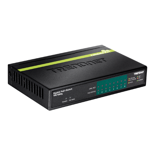 Switch 8 porturi Gigabit PoE/PoE+ 61W - TRENDnet TPE-TG82G