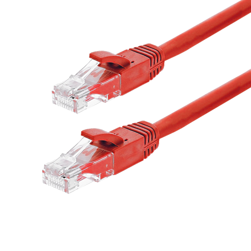 Patch cord Gigabit UTP cat6, LSZH, 0.25m, rosu - ASYTECH Networking TSY-PC-UTP6-025M-R