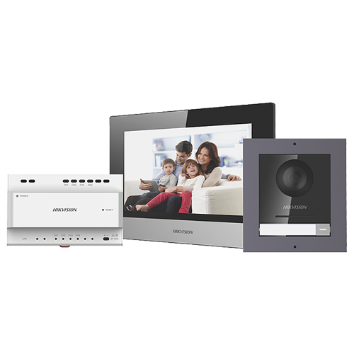 DS-KIS702 | HIKVISION | Kit videointerfon IP 7inch, conectare 2 fire - HIKVISION DS-KIS702 Kit videointerfon IP 7inch, conectare 2 fire - HIKVISION DS-KIS702